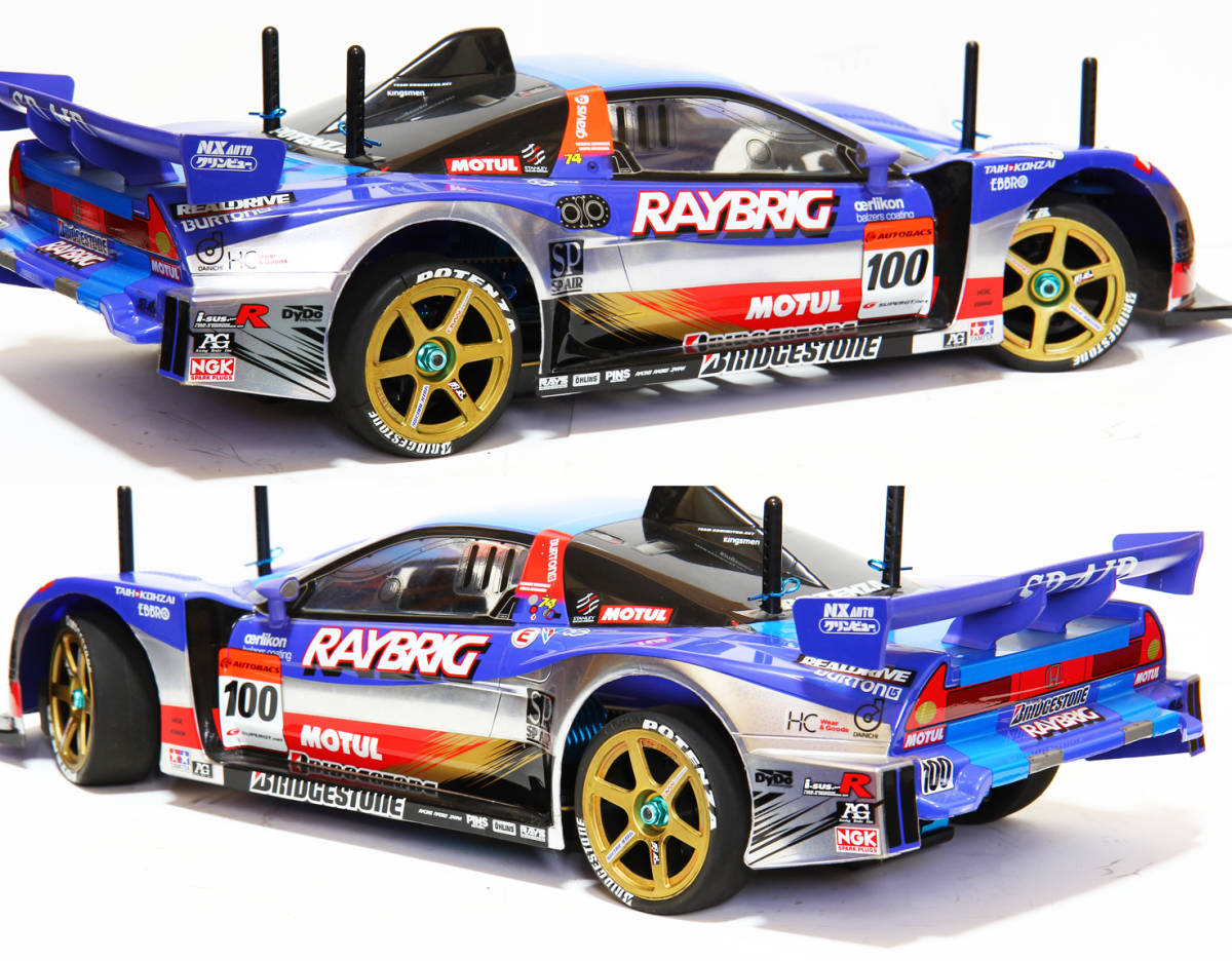 TA-05 IFS-R レイブリックNSX 動作確認済 タミヤ純正アルミオプション多数、スーパーストックモーター、サーボ、スペアタイヤ、取説付き。_8