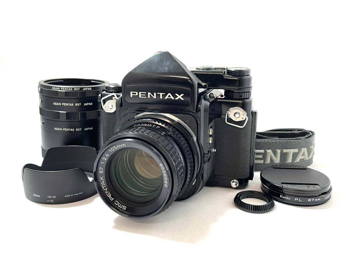  PENTAX/ペンタックス 67 ボディ + SMC PENTAX 67 1:2.4 105mm レンズ TTL 一眼レフ 中判 フィルムカメラ バケペン 19040HY1(ペンタックス)｜売買されたオークション情報、yahooの商品情報をアーカイブ公開 - 中判
