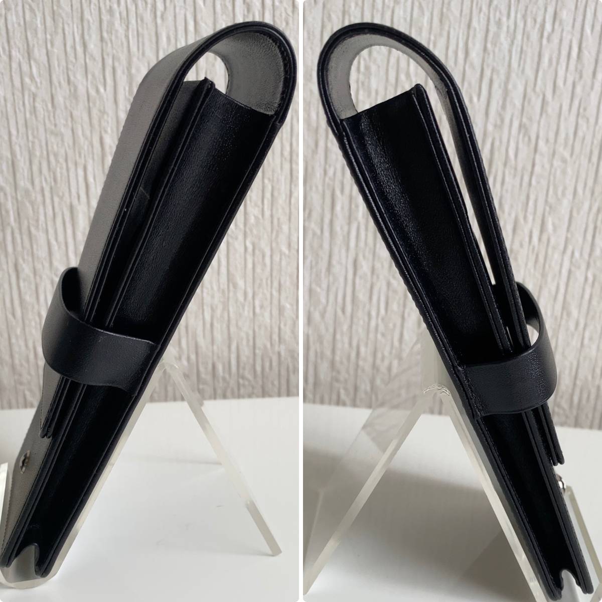 ☆モンブラン/ MONTBLANC ペンケース ◇ ブラック/ 黒 レザー 本革
