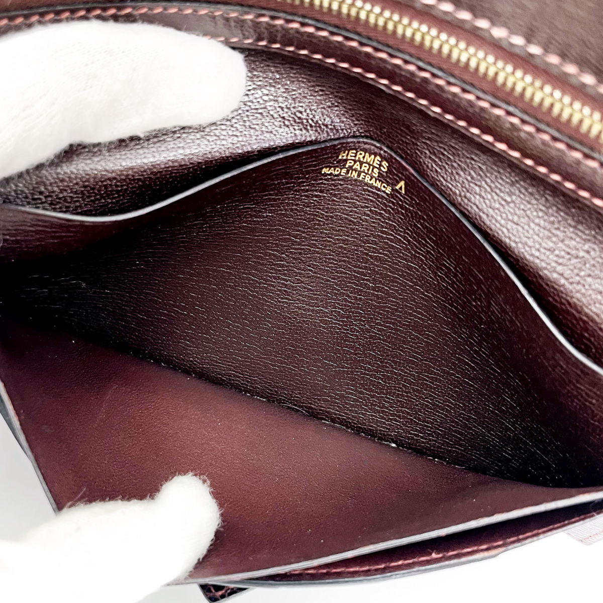□ 1円～ レア品 □ エルメス HERMES □ ベアン 財布 クロコダイル 