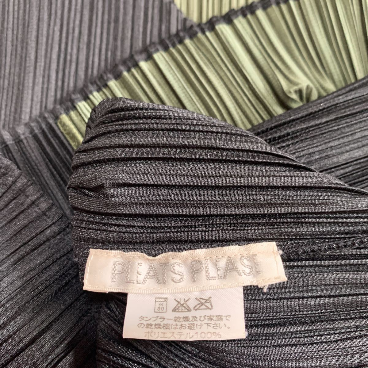 ISSEY MIYAKE 90s シアープリーツトップス イッセイミヤケ ドット柄 トップス ISSEY MIYAKE シアー ブラック 極美