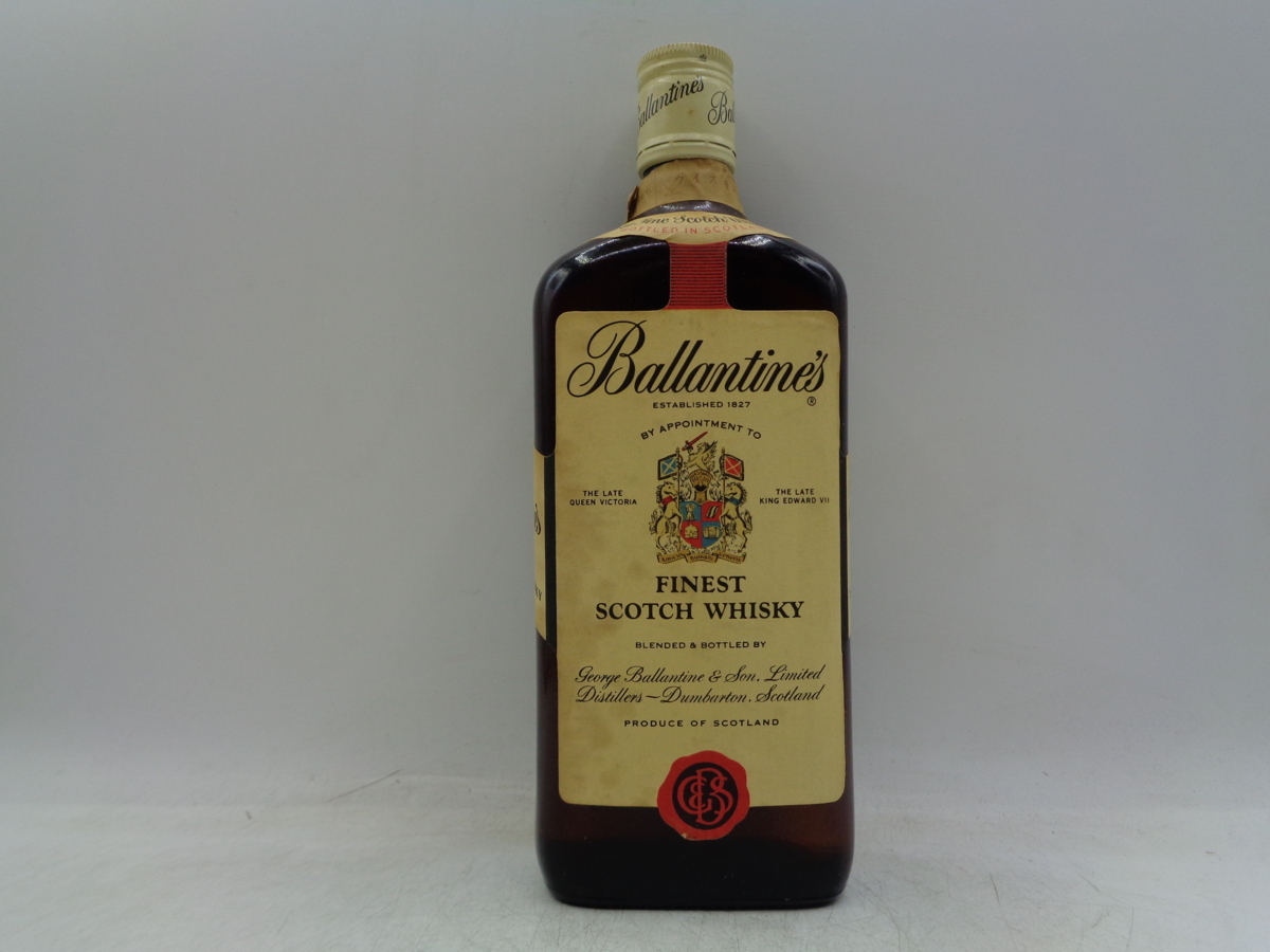 【同梱OK商品】BALLANTINE'S FINEST バランタイン ファイネスト 赤青旗 スコッチ ウイスキー 特級 明治屋 760ml 43% 未開封 古酒 H11942