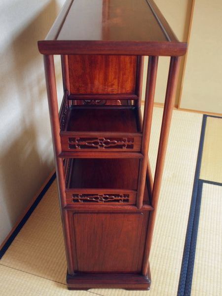 引き取り大歓迎□高級 和家具 茶棚 茶箪笥 飾り棚 収納棚 違い棚 煎茶