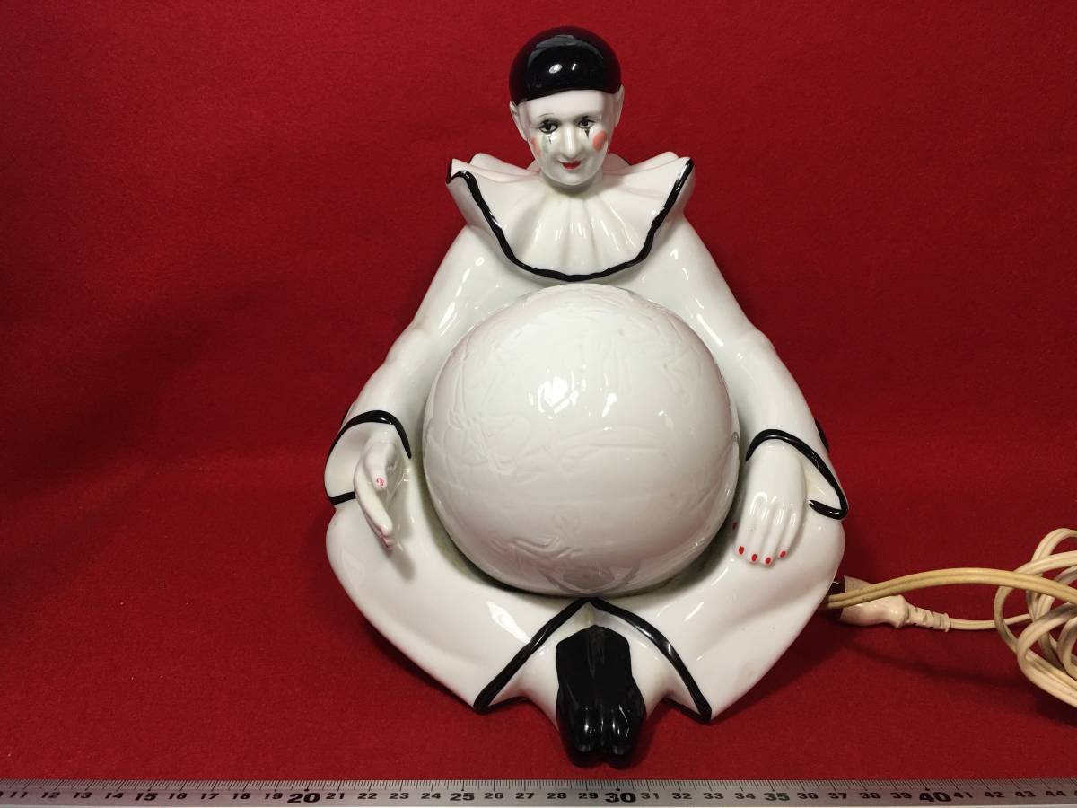 逸品堂 NEW WAVE ピエロ 白熱灯 照明 器具 ライト 陶器 焼き物 白磁 