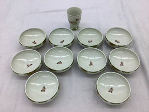 01 15-430963-14 [S] 有田焼 林九郎窯 極上錦 十方剣先鉢 内外