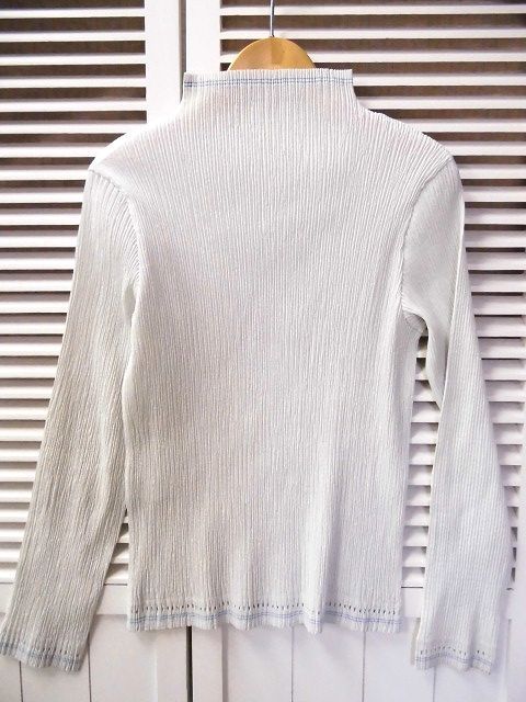 ISSEY MIYAKE/イッセイミヤケ☆プリーツ ハイネック カットワーク