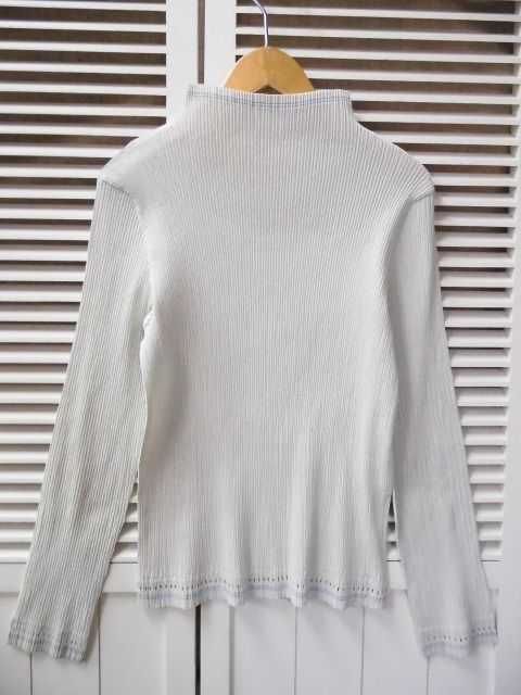 ISSEY MIYAKE/イッセイミヤケ☆プリーツ ハイネック カットワーク