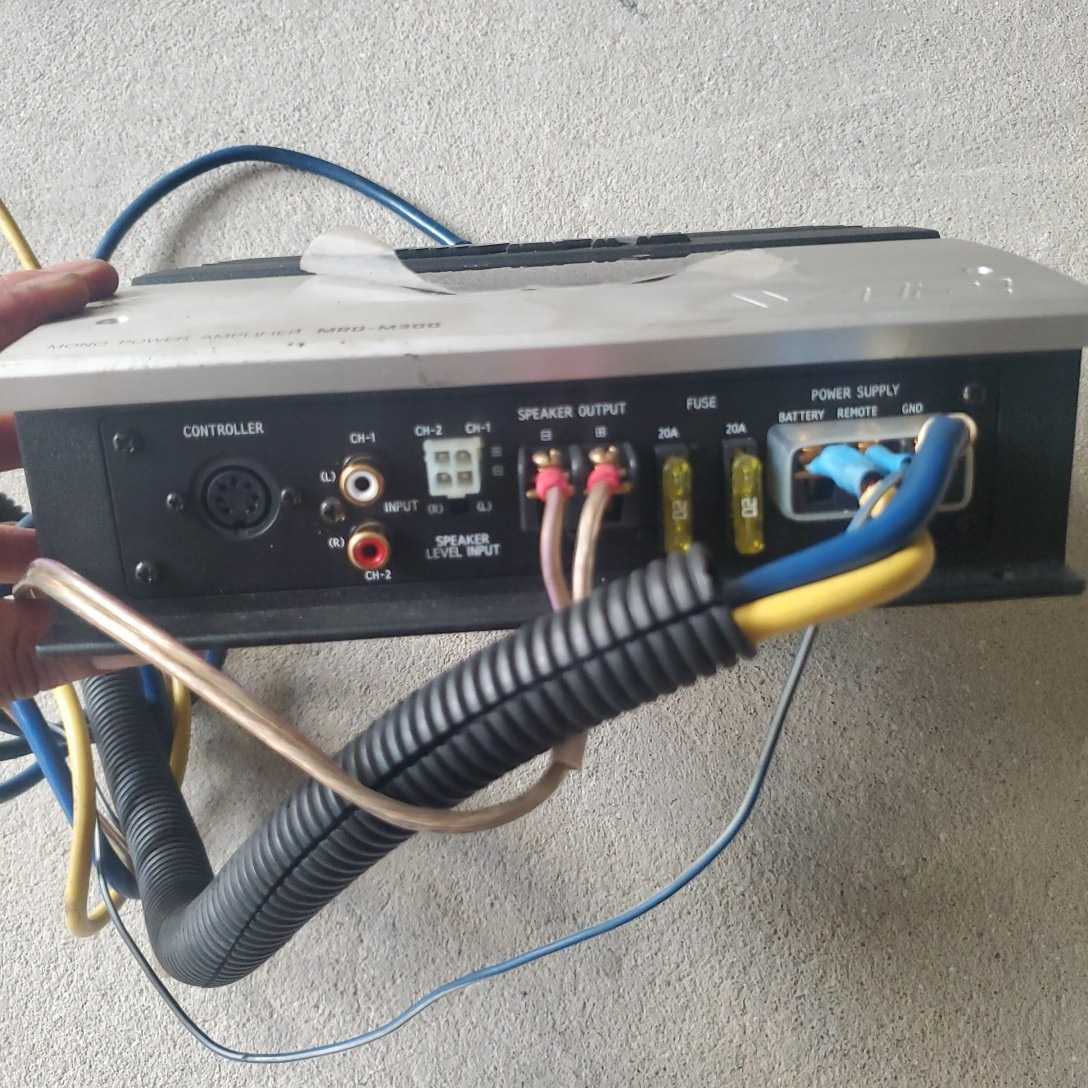 ALPINE アルパインMRD-M300 V12 モノラル パワーアンプ 作動確認して