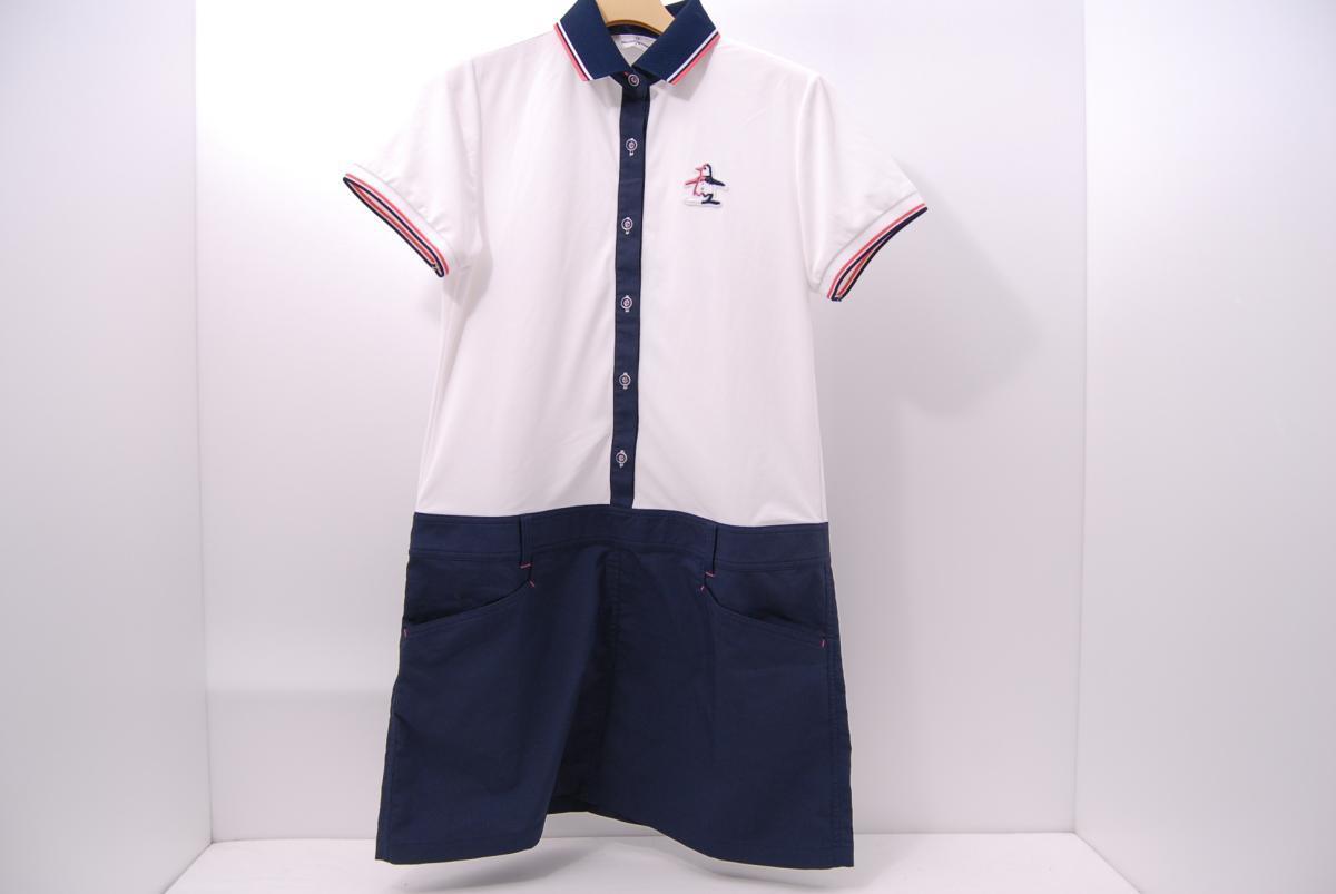  aday マンシングウェア 半袖ポロワンピース 白&times;紺 ホワイト&times;ネイビー L レターパックプラス発送可 50846(スカート)｜売買されたオークション情報、yahooの商品情報をアーカイブ公開 - スカート