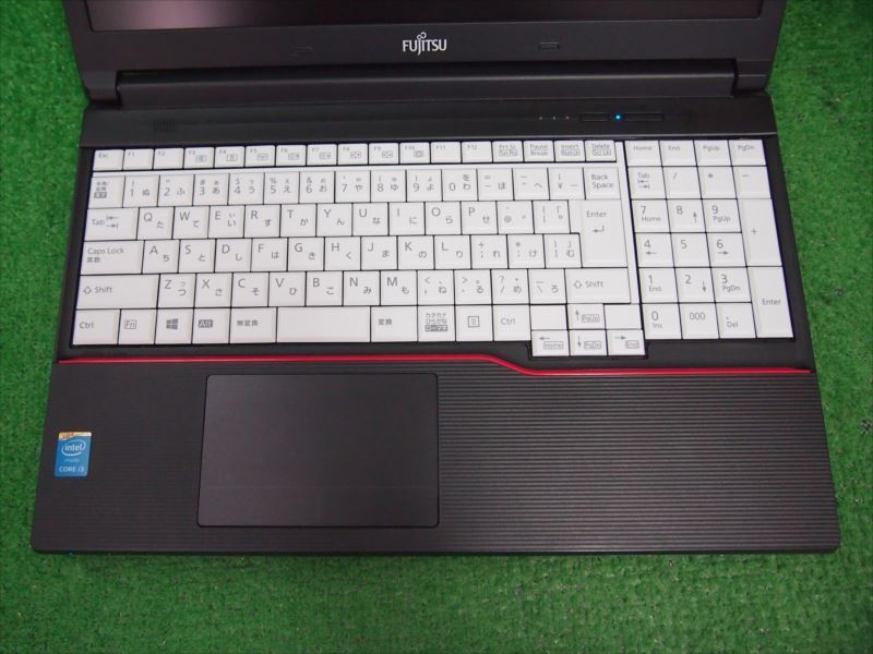 1円～ 大容量HDD-750GB ブルー 青 ノートパソコン 15.6型 富士通 AH700 