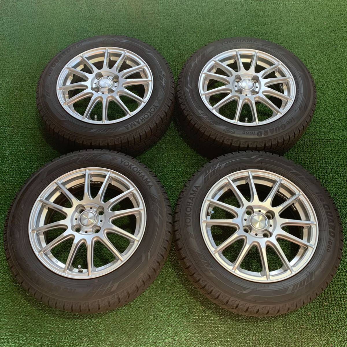 ☆バリ山☆ヨコハマ 175/65R15 社外 ホイール 深溝 4本 set ヴィッツ