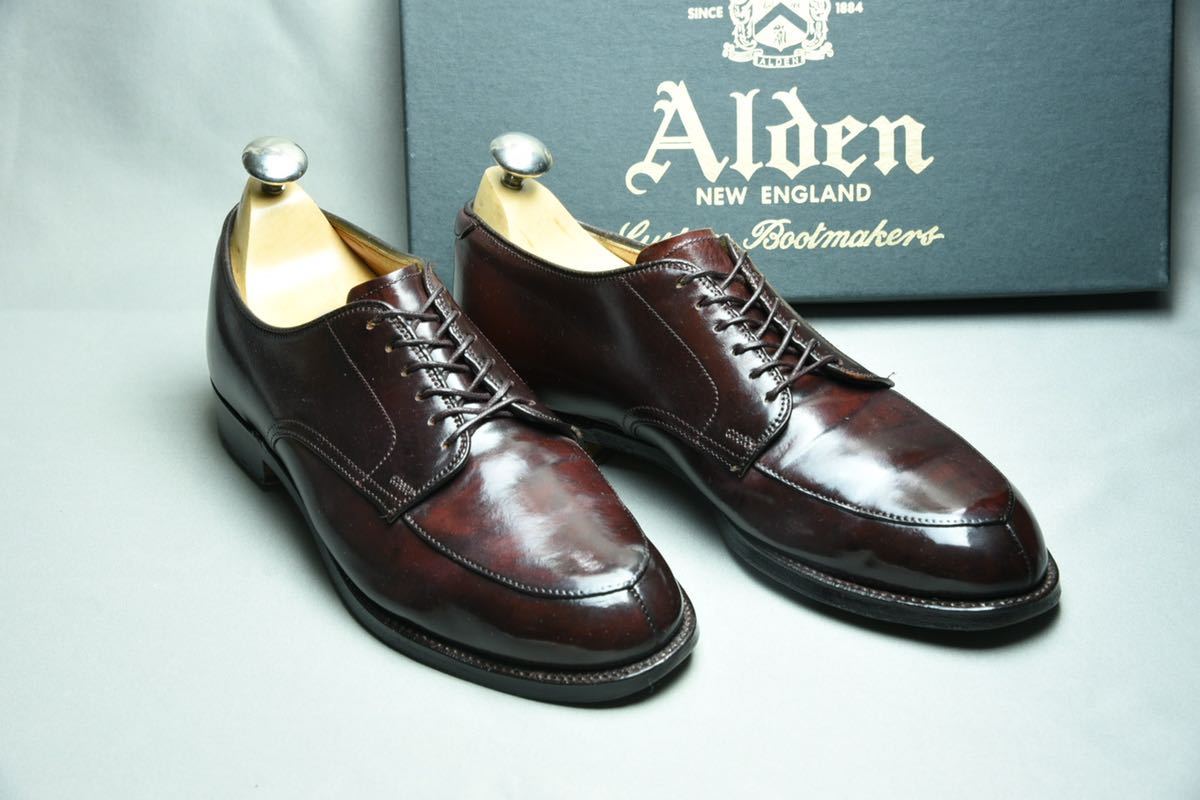 人気セール オールデン Alden コードバン Vチップ 5492 6D 24cm程度 ダークバーガンディ モディファイドラスト(6インチ以下)｜売買されたオークション情報、yahooの商品情報をアーカイブ公開 - オークファン 靴