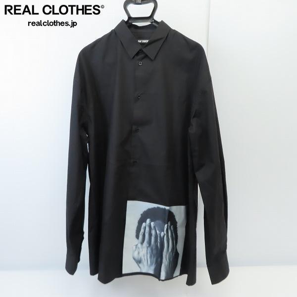 ☆RAF SIMONS/ラフシモンズ パッチ 長袖シャツ/50 /LPL