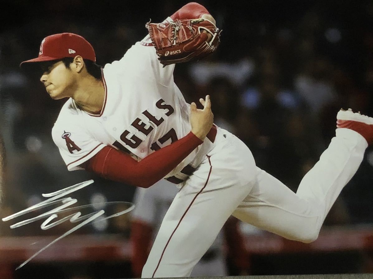 貴重 大谷翔平選手☆直筆サイン入りA4フォト写真☆エンゼルス