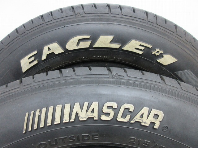 215-65R16 109/107R 8.5分山 グッドイヤーイーグル#1 2018年製 ホワイトレター 中古タイヤ【2本】送料無料(M16-8848） #1 215&frasl;65R16C NASCAR PLUS 109&frasl;107R｜グッドイヤーEAGLE グッドイヤー