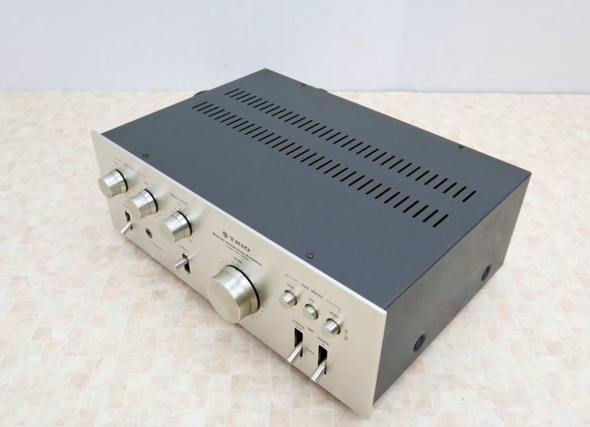 TRIO KA-7006 トリオ プリメインアンプ 通電確認 元箱付き 現状品 TRIO