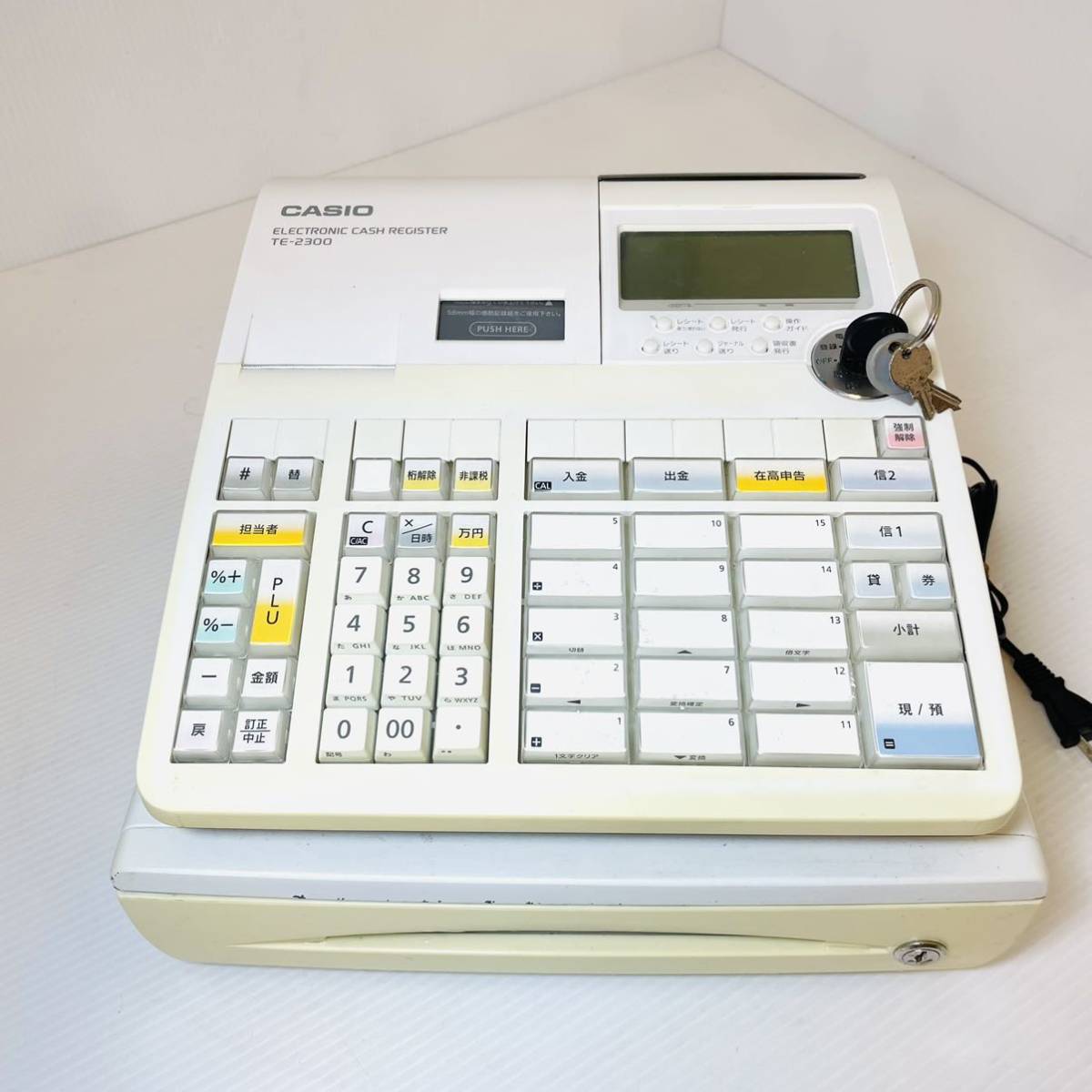 カシオ TE-2300 レジスター TK Y542 カシオCASIOレジスターTE-2300