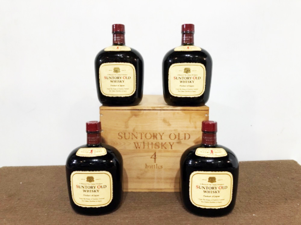 おむつ 古酒未開封☆サントリー ウイスキー オールド 4本セット 木