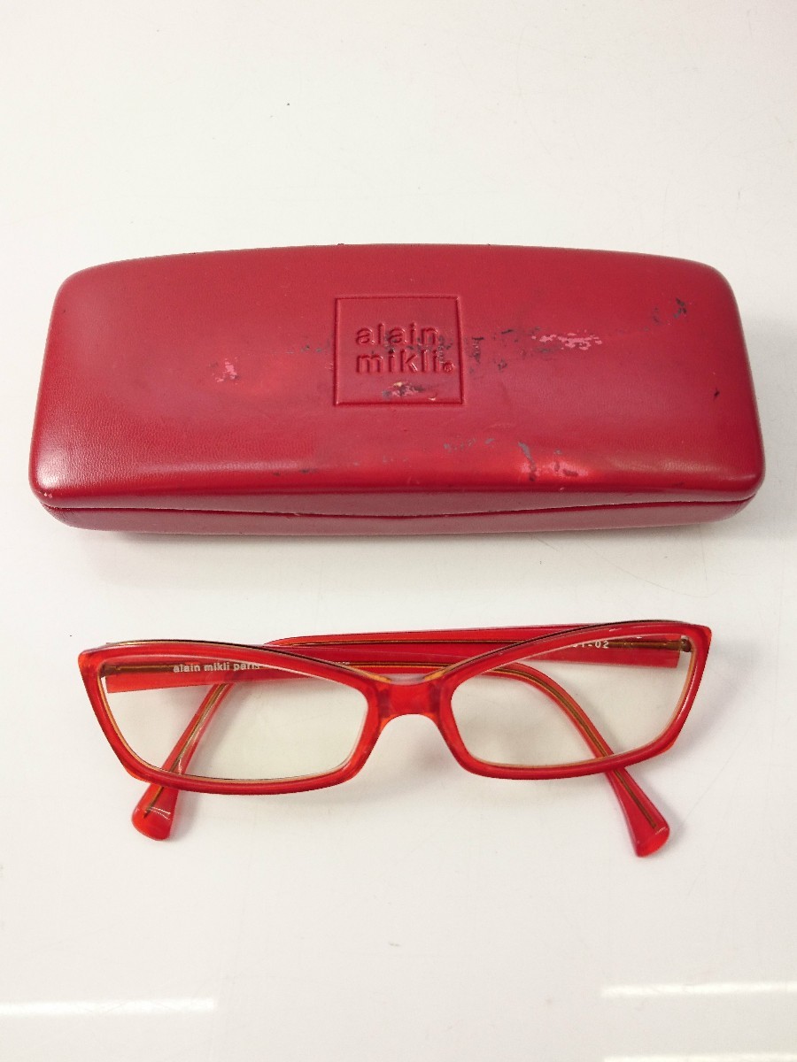 アランミクリ mikli alain AO0701 □alain 002(レッドシェル柄 alain mikli◆アランミクリ/メガネ/-/プラスチック/RED