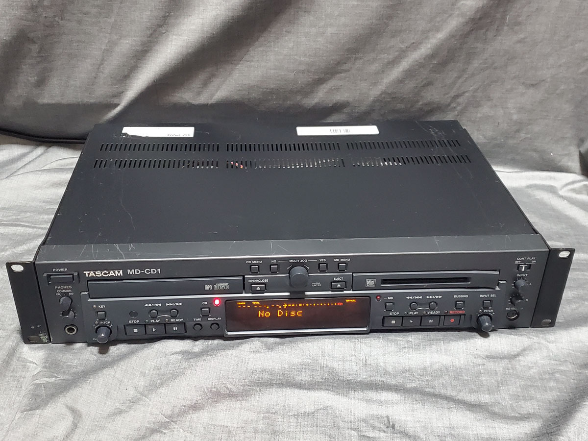 TASCAM タスカム MD-CD1MKⅢ 業務用CD/MDデッキ ディスプレイ
