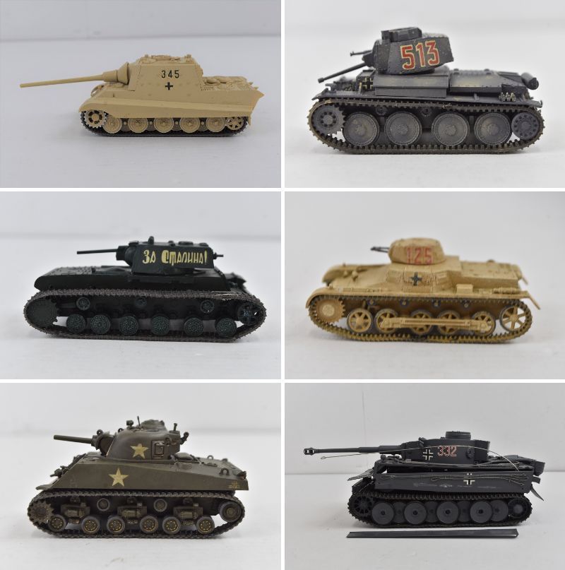 戦車モデルキットセット 04y1514) 組立済み 戦車 プラモデル (RC含) セット [タミヤ ドイツ重