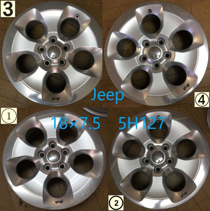 110) JEEP ジープ ラングラー 純正ホイール 18インチ 7.5J +44.45 5