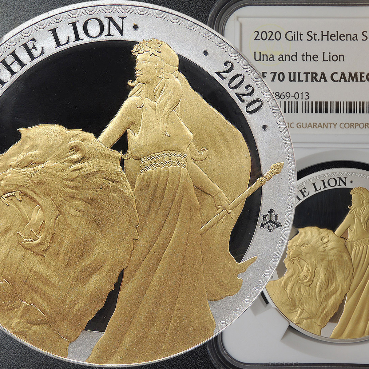 セントヘレナ 0 2020年 ウナとライオン 1オンス NGC 銀貨 £1 1oz ウナ