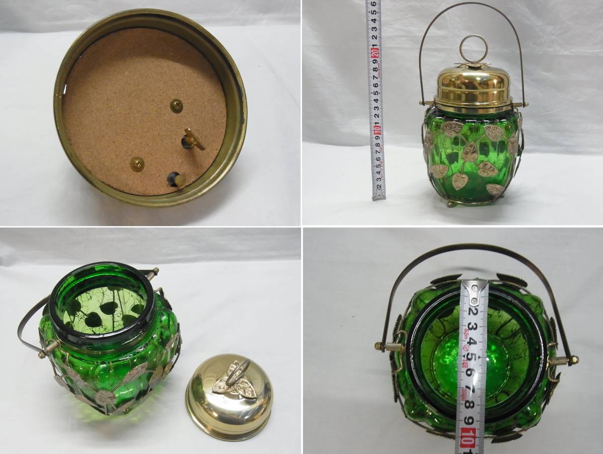 ヴィンテージ☆TERADA WARE オルゴール付き キャンディーポット