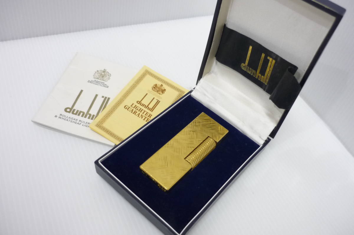 最安値，最新作 2566 ダンヒル dunhill ローラーガスライター ゴールド 箱有り(ダンヒル)｜売買されたオークション情報、yahooの商品情報をアーカイブ公開 - オークファン ダンヒル