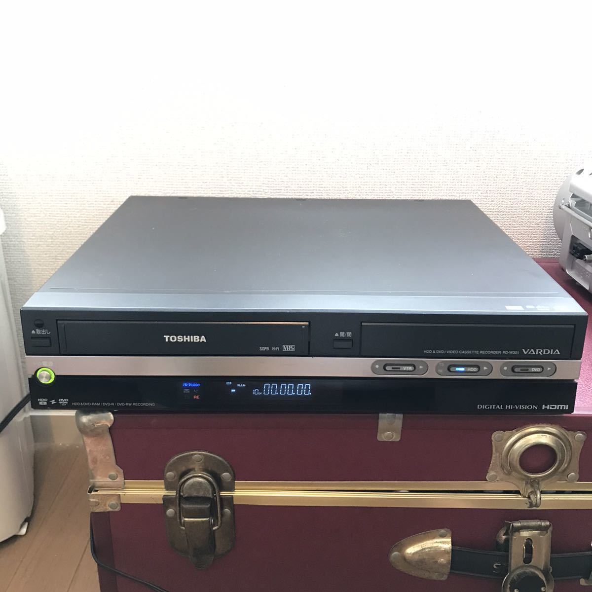 取説付き TOSHIBA VHS一体型DVDレコーダー RD-W301 東芝RD-W301 VHS一