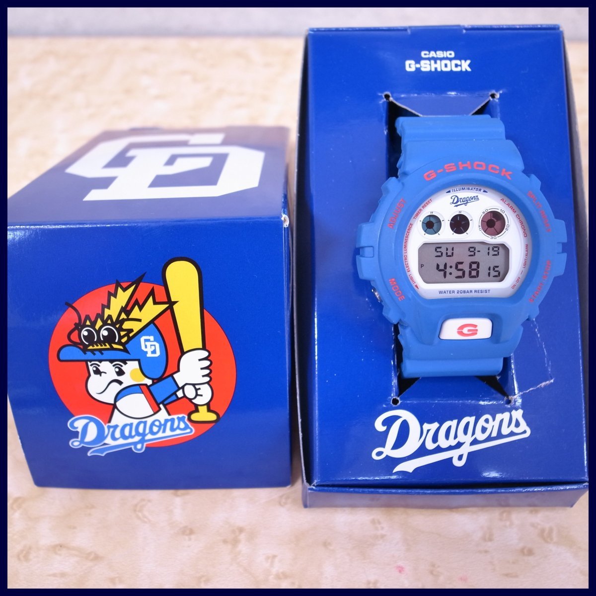 G-SHOCK 中日ドラゴンズ 未使用級 DW-5600 85周年記念モデル カシオ 中 