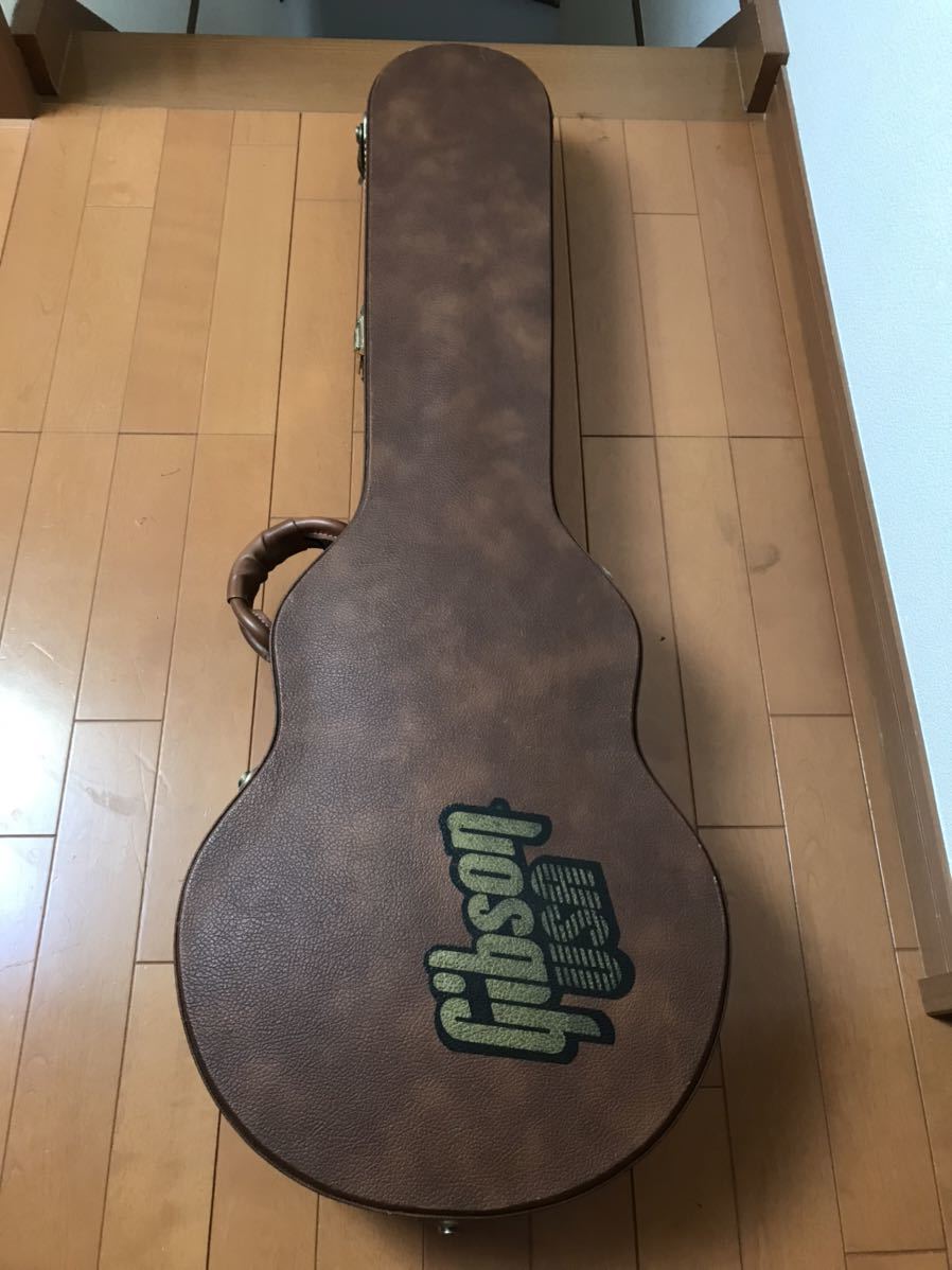 希少! gibson☆ギブソン☆ハードケース☆レスポール☆LP☆ブラウンケース☆純正品☆貴重！人気！現状品！