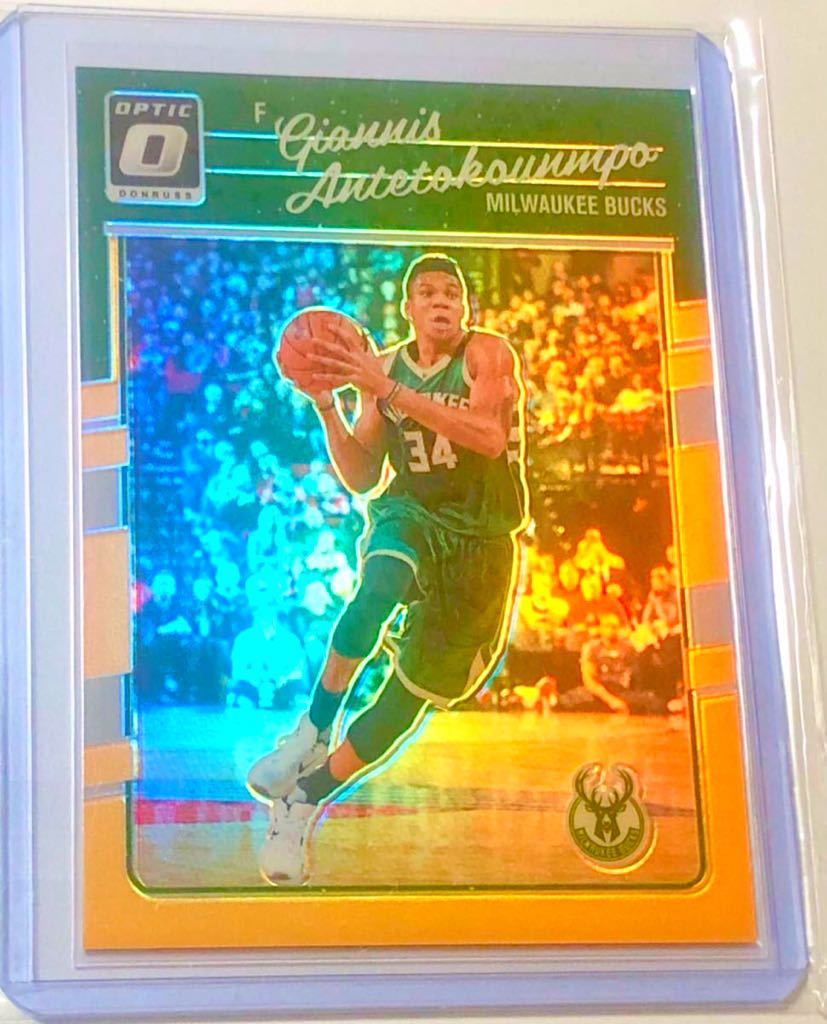 2016-17 Panini Donruss Optic Orange Prizm /199 Giannis Antetokounmpo #5 NBA 初代　holo refractor