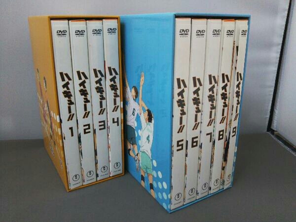 DVD 【※※※】[全9巻セット]ハイキュー!! vol.1~9/3巻～7巻未開封/原作:古舘春一/CAST:村瀬歩，石川界人，日野聡，入野自由，他
