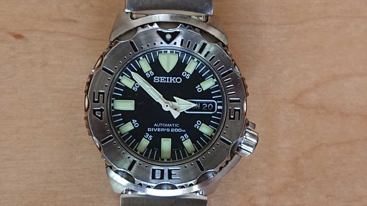 SEIKO セイコー ブラックモンスター 7S26-0350 自動巻きダイバーズ 