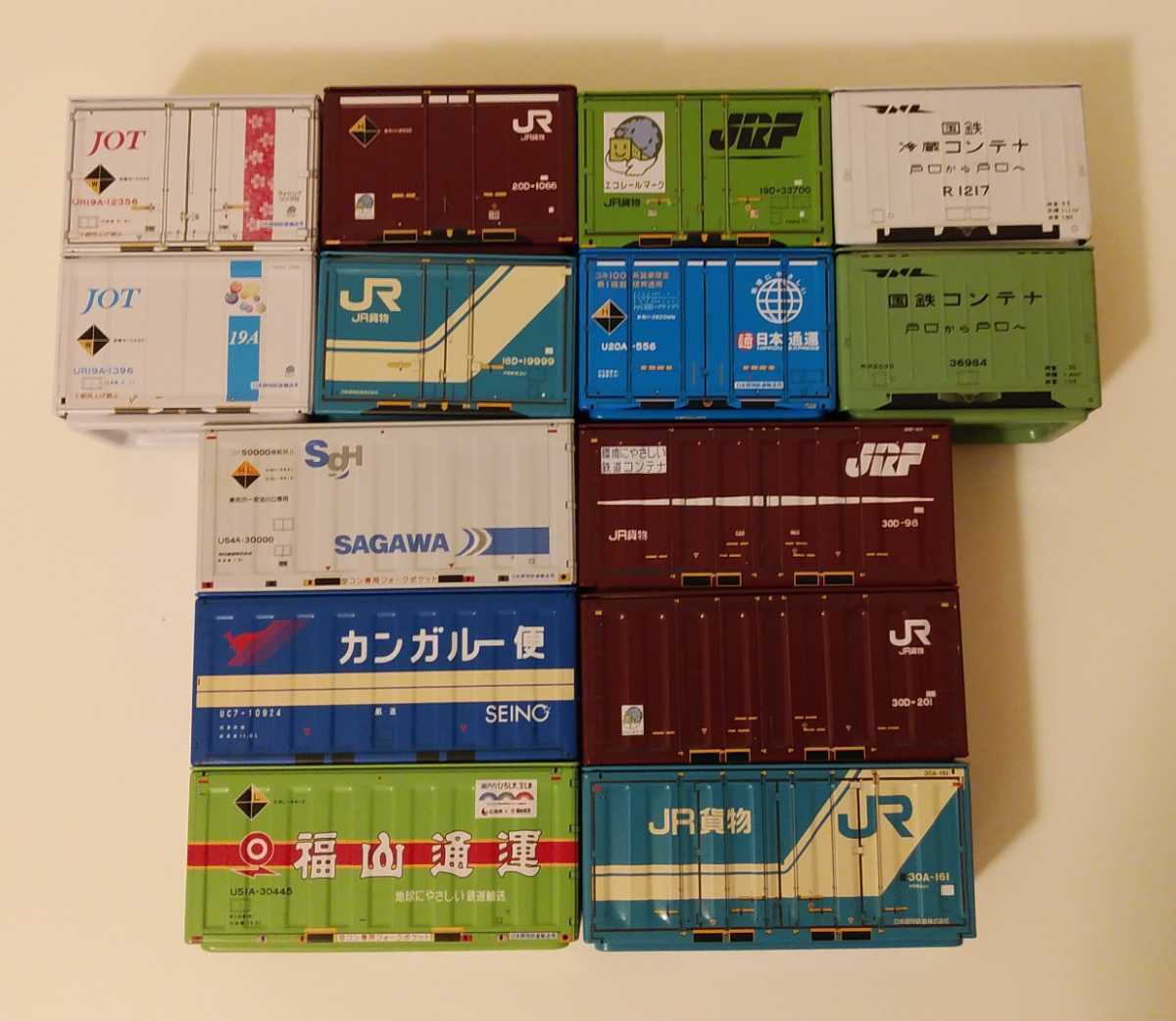 セリア ブリック コンテナ 14種 佐川急便 福山運輸 西濃運輸 カンガルー JOT JR 貨物 ミニチュア 国鉄 日本石油輸送 日本通運 山田化学(JR)｜売買されたオークション情報、yahooの商品情報をアー JR