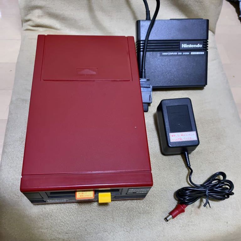 ファミコン ディスクシステム本体 完動品 ACアダプタ付き ファミコン