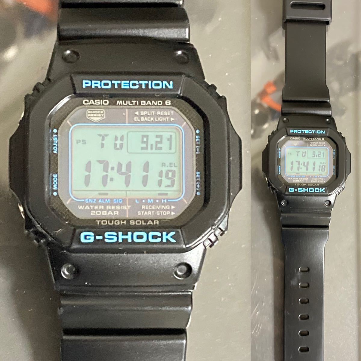 美品 CASIO G-SHOCK GW-M5610BA-1JF タフソーラー 電波受信 電波 