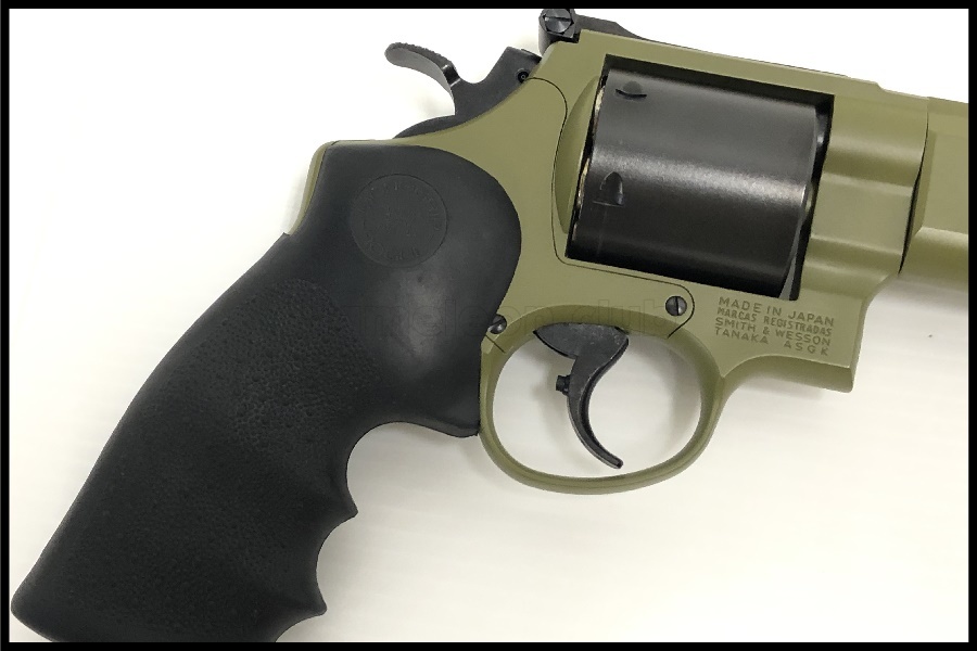 東京)タナカ S&W　M629　パフォーマンスセンター　NATO GREEN　ガスリボルバー S\u0026W M629 パフォーマンスセンター ガスガン 44マグナム Ver