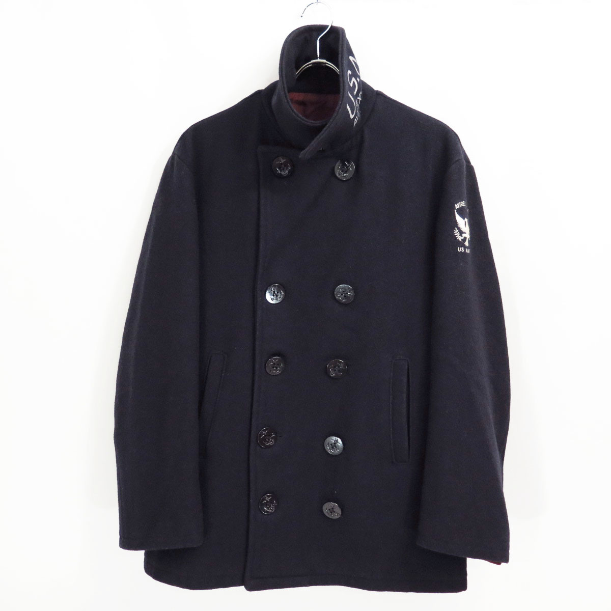 AVIREX WOOL MELTON USN PEA COAT アヴィレックス ウール メルトン 