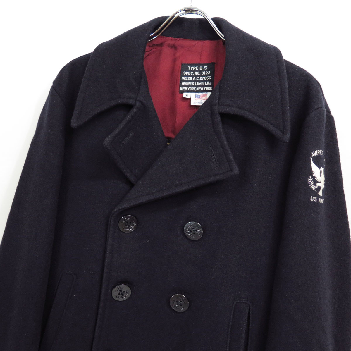 AVIREX WOOL MELTON USN PEA COAT アヴィレックス ウール メルトン 