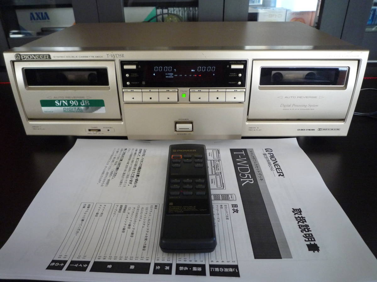 デジタルNR!PIONEER パイオニア T-WD5R カセットデッキ ☆再生OK!