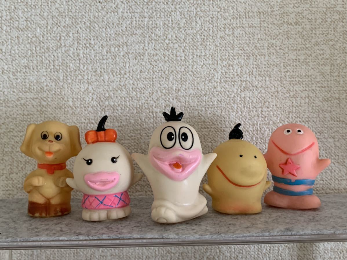 当時物 中嶋製作所 オバケのQ太郎 指人形 昭和レトロ ソフビ 藤子
