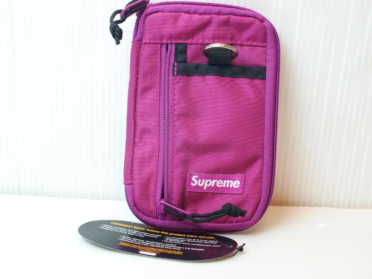 Supreme シュプリーム Small Zip Pouch Magenta 2019AW スモール 