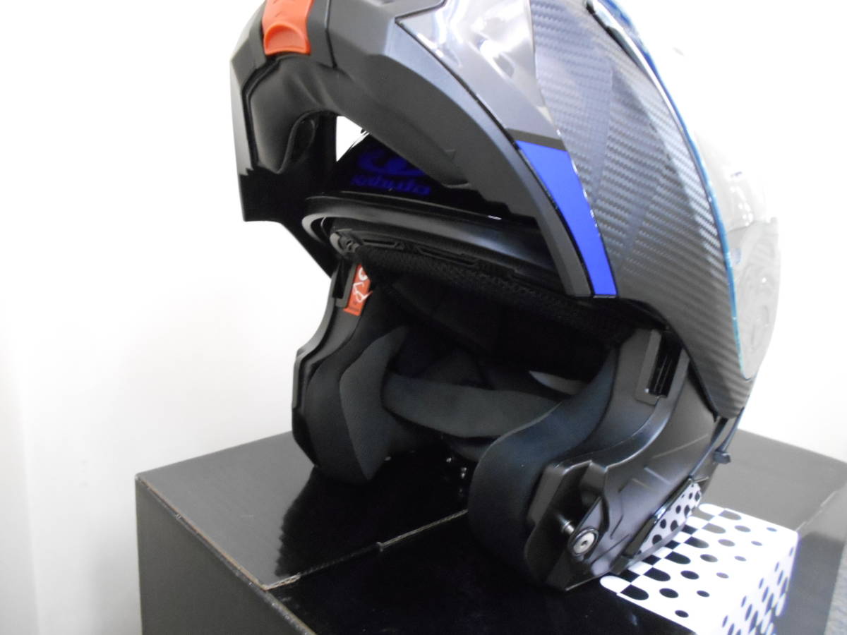 新品 OGK RYUKI FEEL XLサイズ BK/BL システムヘルメット インナー 