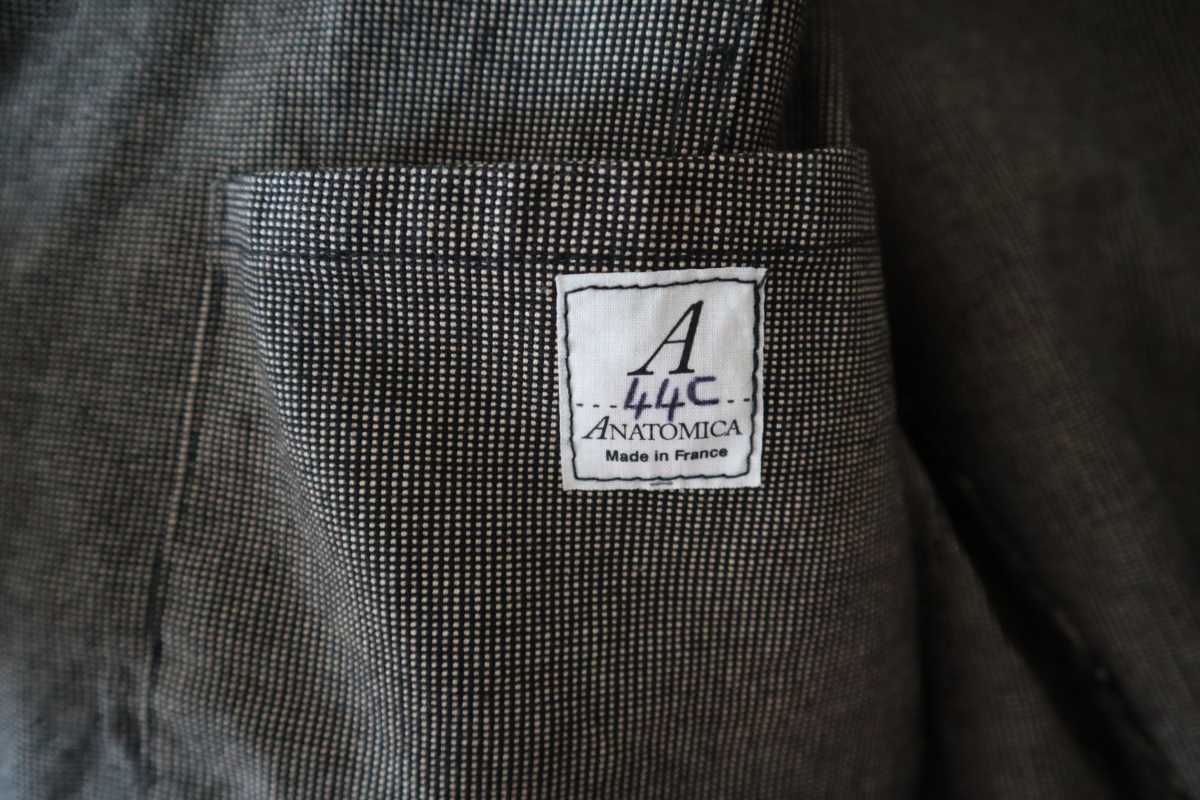 Anatomica cavalier jacket cotton blue grey 44 アナトミカ