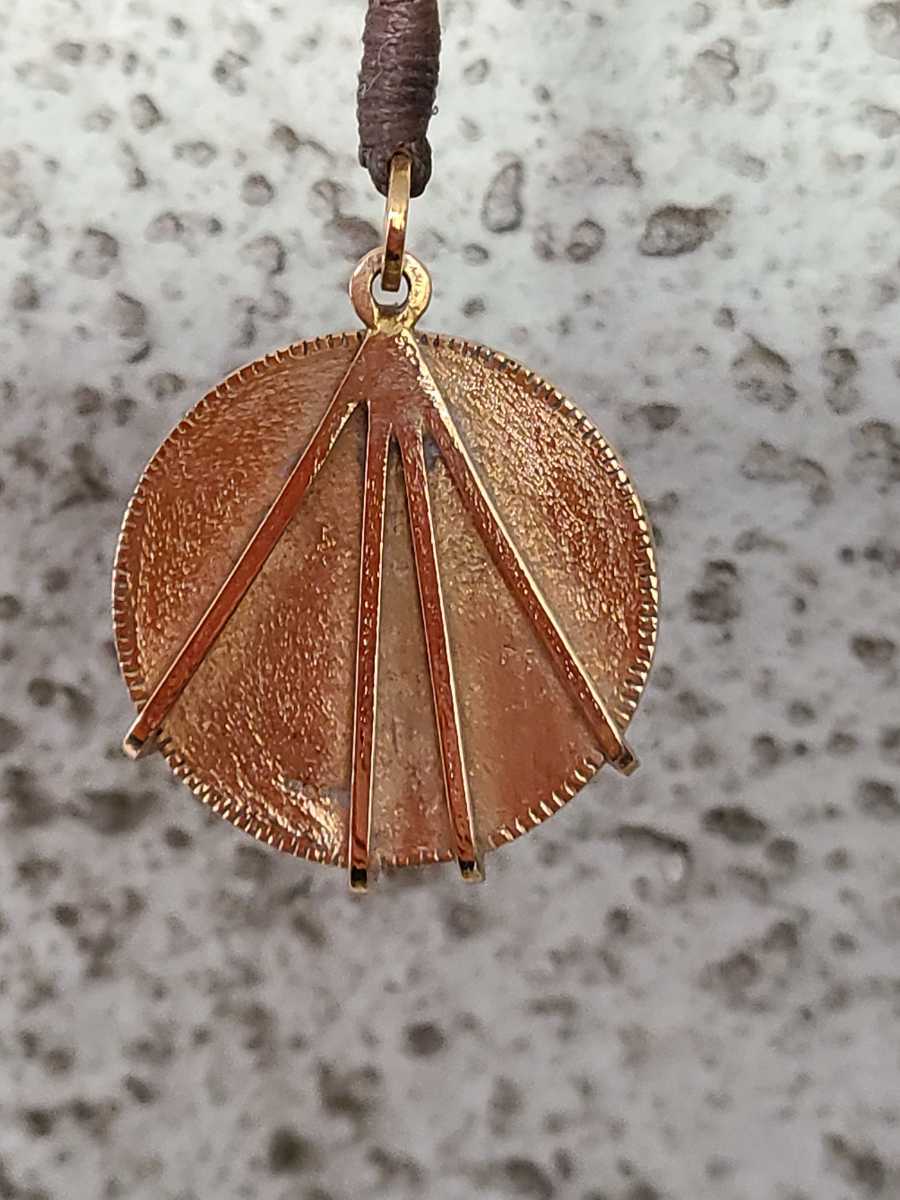 FREECITY Pink Gold Large Coin Sparrow Necklace《フリーシティー