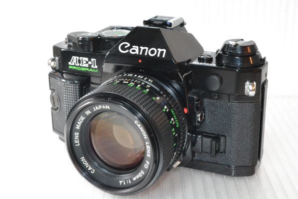 ☆実用美品☆CANON キヤノン AE-1 PROGRAM ボディ New FD 50mm F1.4