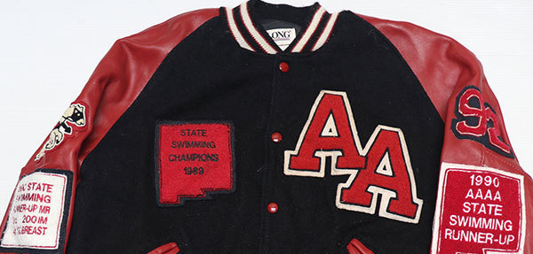 DeLONG USA製スタジャン WJ19デロングDELONGアメリカ古着アメリカ製ウールジャケット袖革