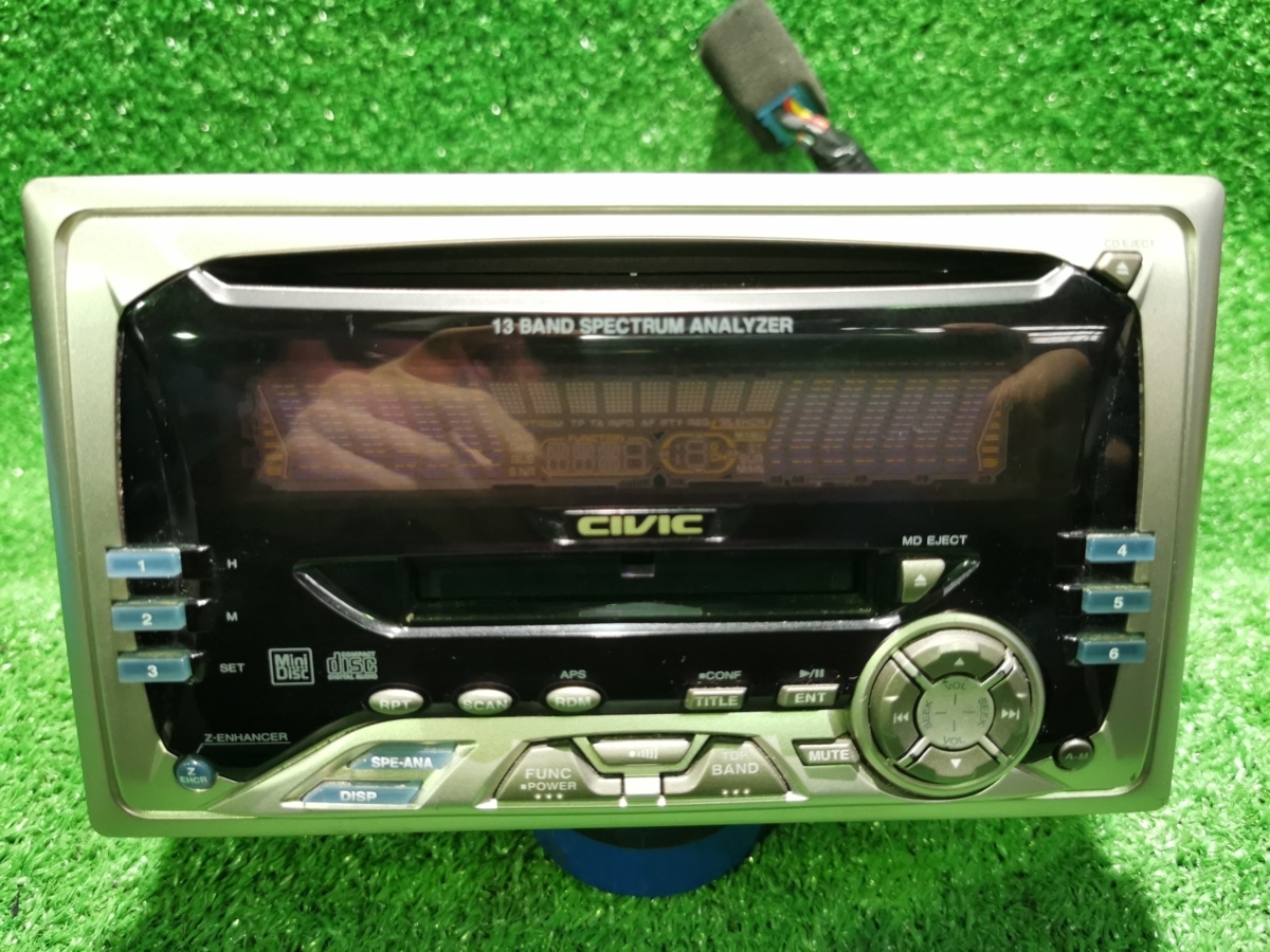 ホンダ 純正オプション Gathers CIVIC MODEL シビック PH-4039C-A CD MD 2din スペアナ グライコ ...